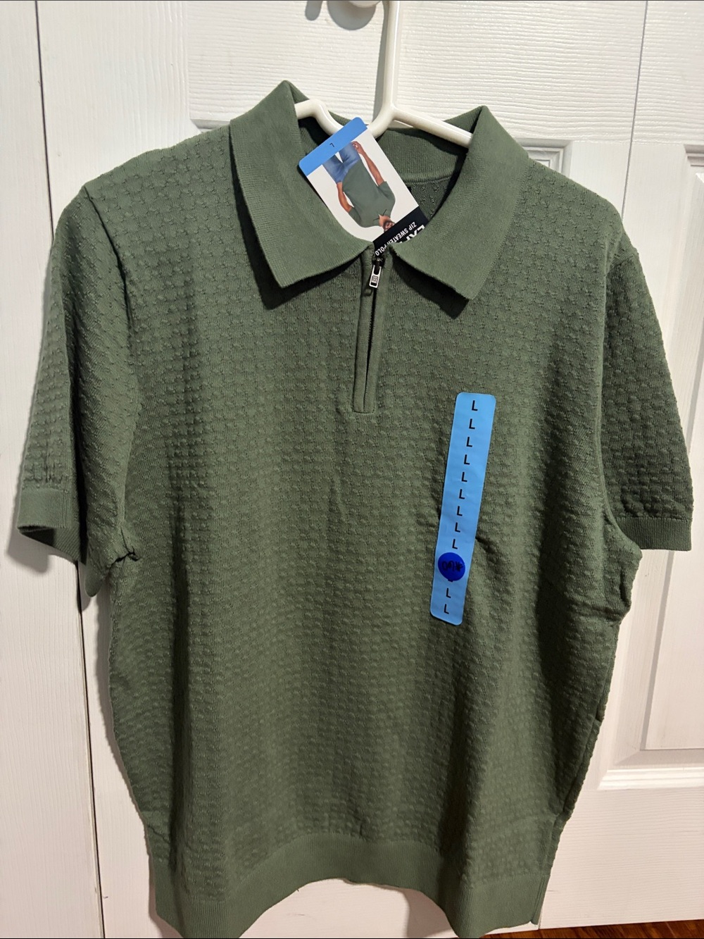 Express Olive Green Short Sleeve Polo Shirt